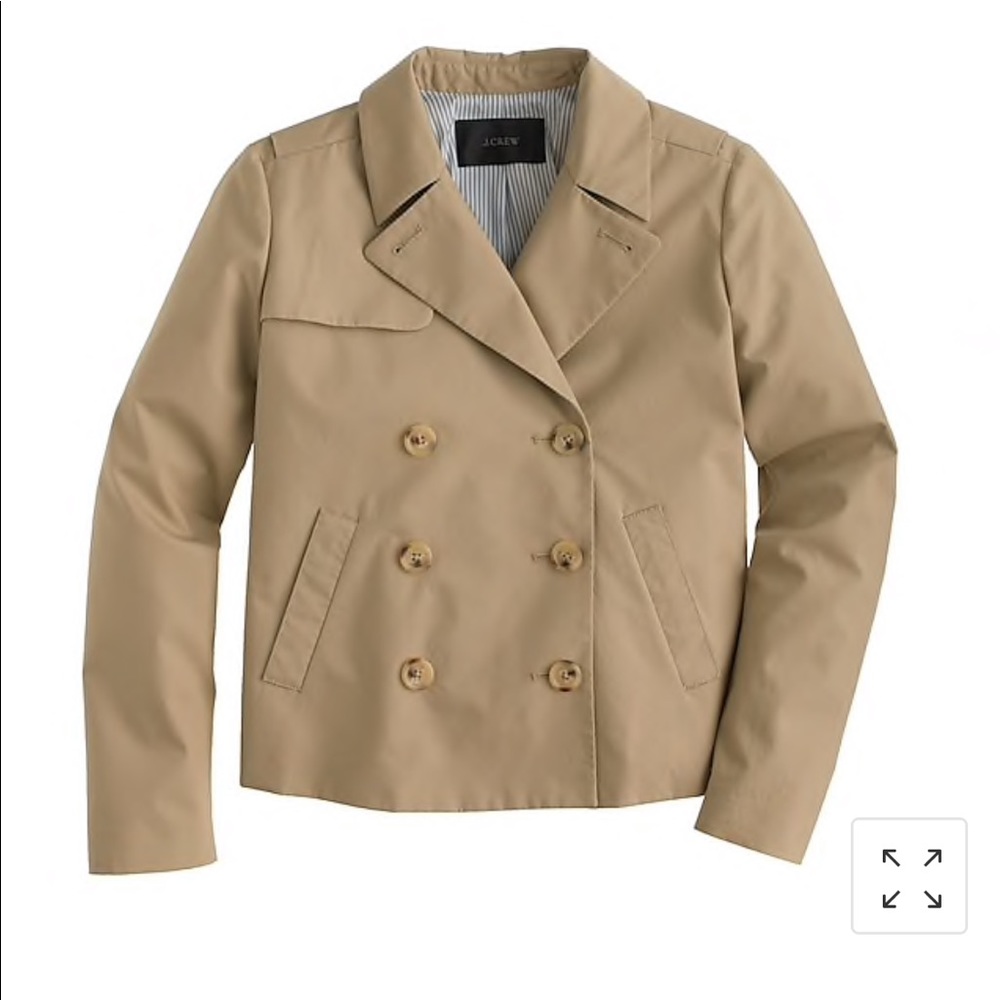J. Crew Japanese Poplin Swing Trench size 4